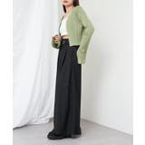 【RAY CASSIN】ステッチ入りベルト付きワイドタックスラックスPT | PAL GROUP OUTLET | 詳細画像9
