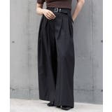 【RAY CASSIN】ステッチ入りベルト付きワイドタックスラックスPT | PAL GROUP OUTLET | 詳細画像15
