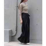 【RAY CASSIN】ステッチ入りベルト付きワイドタックスラックスPT | PAL GROUP OUTLET | 詳細画像21