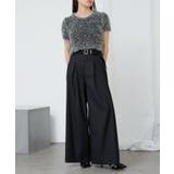 【RAY CASSIN】ステッチ入りベルト付きワイドタックスラックスPT | PAL GROUP OUTLET | 詳細画像23