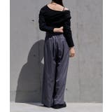 【RAY CASSIN】ステッチ入りベルト付きワイドタックスラックスPT | PAL GROUP OUTLET | 詳細画像38