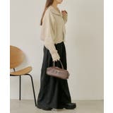 【RAY CASSIN】ステッチ入りベルト付きワイドタックスラックスPT | PAL GROUP OUTLET | 詳細画像3