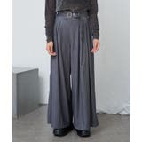 【RAY CASSIN】ステッチ入りベルト付きワイドタックスラックスPT | PAL GROUP OUTLET | 詳細画像47