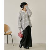 【RAY CASSIN】ステッチ入りベルト付きワイドタックスラックスPT | PAL GROUP OUTLET | 詳細画像6