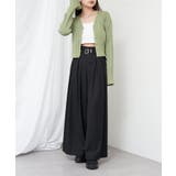 【RAY CASSIN】ステッチ入りベルト付きワイドタックスラックスPT | PAL GROUP OUTLET | 詳細画像8