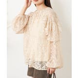 【RAY CASSIN】肩あきレースフリルブラウス | PAL GROUP OUTLET | 詳細画像6