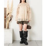 【RAY CASSIN】肩あきレースフリルブラウス | PAL GROUP OUTLET | 詳細画像7