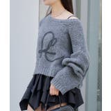 【RAY CASSIN】ループロゴルーズ短丈ニット | PAL GROUP OUTLET | 詳細画像18 