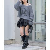 【RAY CASSIN】ループロゴルーズ短丈ニット | PAL GROUP OUTLET | 詳細画像19 