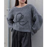 【RAY CASSIN】ループロゴルーズ短丈ニット | PAL GROUP OUTLET | 詳細画像30 