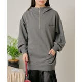 【RAY CASSIN】ハーフZIPフードチュニック | PAL GROUP OUTLET | 詳細画像6 