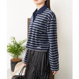 【RAY CASSIN】ボーダーポロルーズT | PAL GROUP OUTLET | 詳細画像6 
