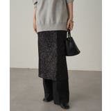 BK | 【Loungedress】スパンコールスリットSK | PAL GROUP OUTLET