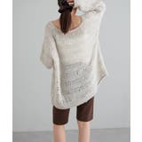 【earthy_】透かしボーダーオーバーニット | PAL GROUP OUTLET | 詳細画像10 