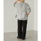 【earthy_】箔プリントニットプルオーバー | PAL GROUP OUTLET | 詳細画像4 