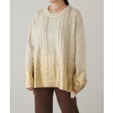【earthy_】箔プリントニットプルオーバー | PAL GROUP OUTLET | 詳細画像15 