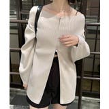 【mystic】オフショルZIPカーディガン | PAL GROUP OUTLET | 詳細画像8 