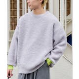 GRY | 【Kastane】FEATHER YARN KNIT PULLOVER | PAL GROUP OUTLET