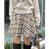 BEI | 【mystic】チェックフレアミニスカート | PAL GROUP OUTLET