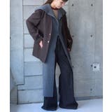 CHARCOAL | 【Pasterip】Lambs wool stole vest | PAL GROUP OUTLET