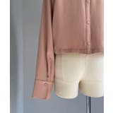 【Pasterip】Acetate power shoulder top | PAL GROUP OUTLET | 詳細画像8