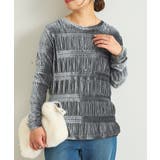 【un dix cors】ランダムプリーツベロアトップス | PAL GROUP OUTLET | 詳細画像2