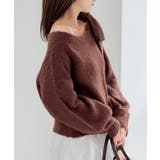 【Chico】ベロアリボンワンショルルーズニット | PAL GROUP OUTLET | 詳細画像45 