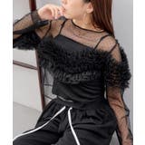 【Chico】ボリュームフリルチュールBL | PAL GROUP OUTLET | 詳細画像14