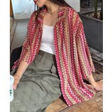 RED | 【CIAOPANIC TYPY】レースシアーストライプ柄ルーズシャツ | PAL GROUP OUTLET