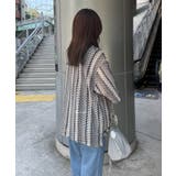 【CIAOPANIC TYPY】レースシアーストライプ柄ルーズシャツ | PAL GROUP OUTLET | 詳細画像14