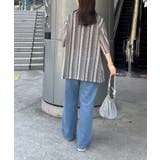 【CIAOPANIC TYPY】レースシアーストライプ柄ルーズシャツ | PAL GROUP OUTLET | 詳細画像17