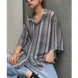 【CIAOPANIC TYPY】レースシアーストライプ柄ルーズシャツ | PAL GROUP OUTLET | 詳細画像7