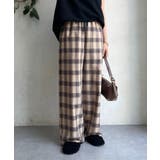 【DouDou】シアーチェックワイドパンツ | PAL GROUP OUTLET | 詳細画像7 