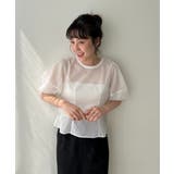 【CAPRICIEUX LE'MAGE】メッシュパフフレアTOPS | PAL GROUP OUTLET | 詳細画像2 