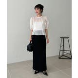 【CAPRICIEUX LE'MAGE】メッシュパフフレアTOPS | PAL GROUP OUTLET | 詳細画像3 