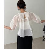 【CAPRICIEUX LE'MAGE】メッシュパフフレアTOPS | PAL GROUP OUTLET | 詳細画像5 