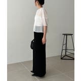 【CAPRICIEUX LE'MAGE】メッシュパフフレアTOPS | PAL GROUP OUTLET | 詳細画像8 