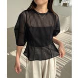 【CAPRICIEUX LE'MAGE】メッシュパフフレアTOPS | PAL GROUP OUTLET | 詳細画像36 