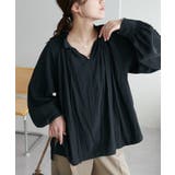 【Discoat】メモリーサテンギャザースキッパーブラウス | PAL GROUP OUTLET | 詳細画像16 