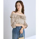 スエードライクギャザーフリルリボンBL | PAL GROUP OUTLET | 詳細画像1