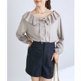 LGY | スエードライクギャザーフリルリボンBL | PAL GROUP OUTLET