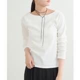 【earthy_】リブボートネックトップス | PAL GROUP OUTLET | 詳細画像9