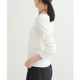 【earthy_】リブボートネックトップス | PAL GROUP OUTLET | 詳細画像10