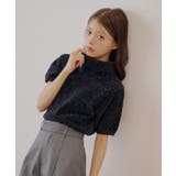 【Chico】ラメベロアタートル半袖KT | PAL GROUP OUTLET | 詳細画像9