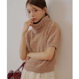 BEI | 【Chico】ラメベロアタートル半袖KT | PAL GROUP OUTLET