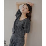 【Chico】ラメシャギーニットCD+ベアキャミSET | PAL GROUP OUTLET | 詳細画像7