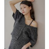 BK | 【Chico】ラメシャギーニットCD+ベアキャミSET | PAL GROUP OUTLET