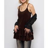 【WHO'S WHO gallery】ベロアフリルキャミ | PAL GROUP OUTLET | 詳細画像3 