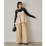 【Loungedress】レオパードジャガードキャミビスチェ | PAL GROUP OUTLET | 詳細画像1