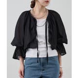 BLK | 【SHENERY】フリルボレロブラウス | PAL GROUP OUTLET